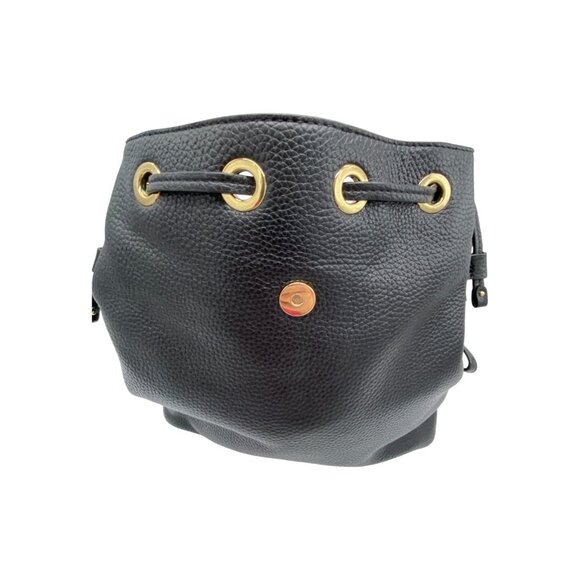 Michael Kors Bedford Black Drawstring Backpack with Gold Hardware main image 8